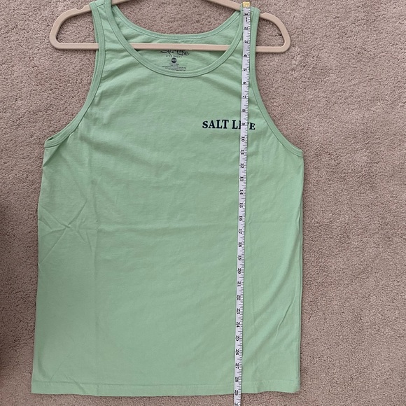 Salt Life Get Hooked Green Tank Top - Beach Vacation Fishing - Picture 8 of 16